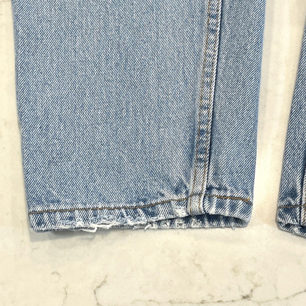 Levi's 550 VTG USA Relaxed Tapered Jeans Womens 14S Short Light Wash High Rise - Picture 7 of 14